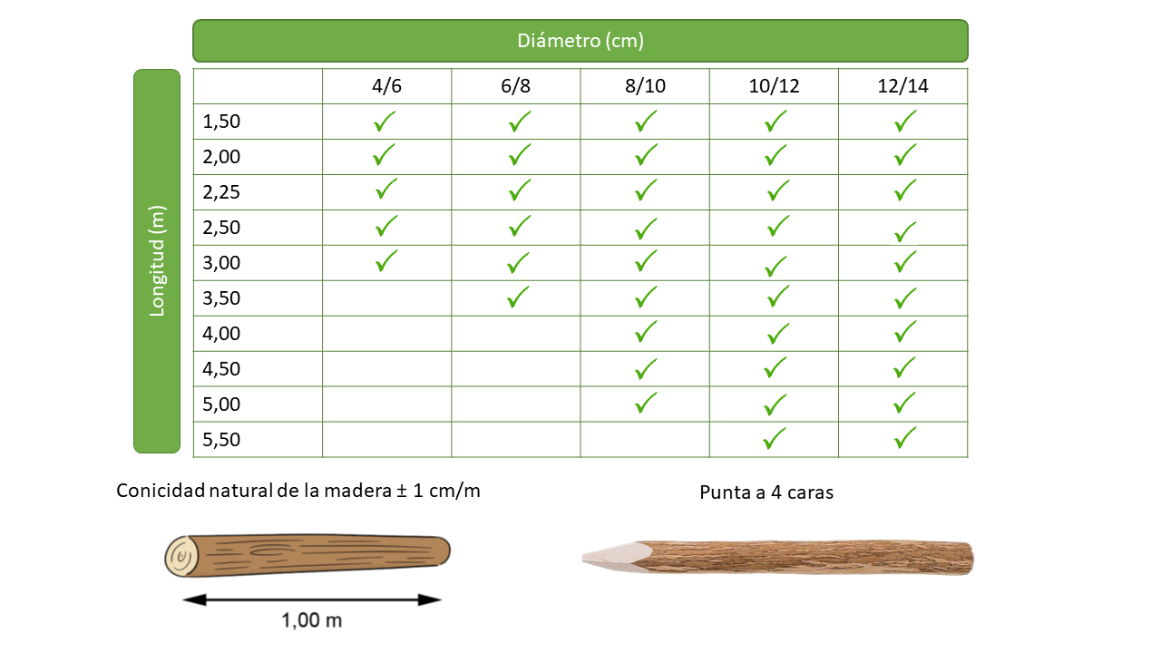 Dimensiones estandar